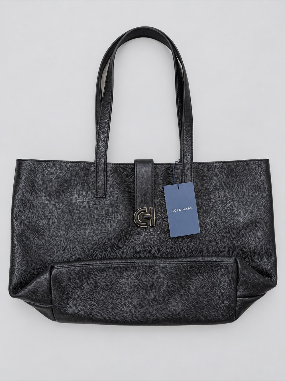 Cole Haan Simply Everything Black Leather Tote — NWT + Dust Bag